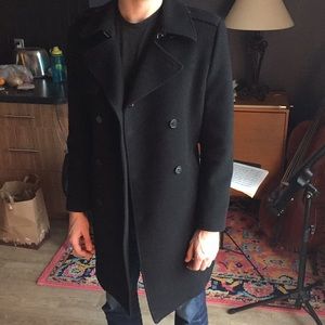 Express wool trench coat